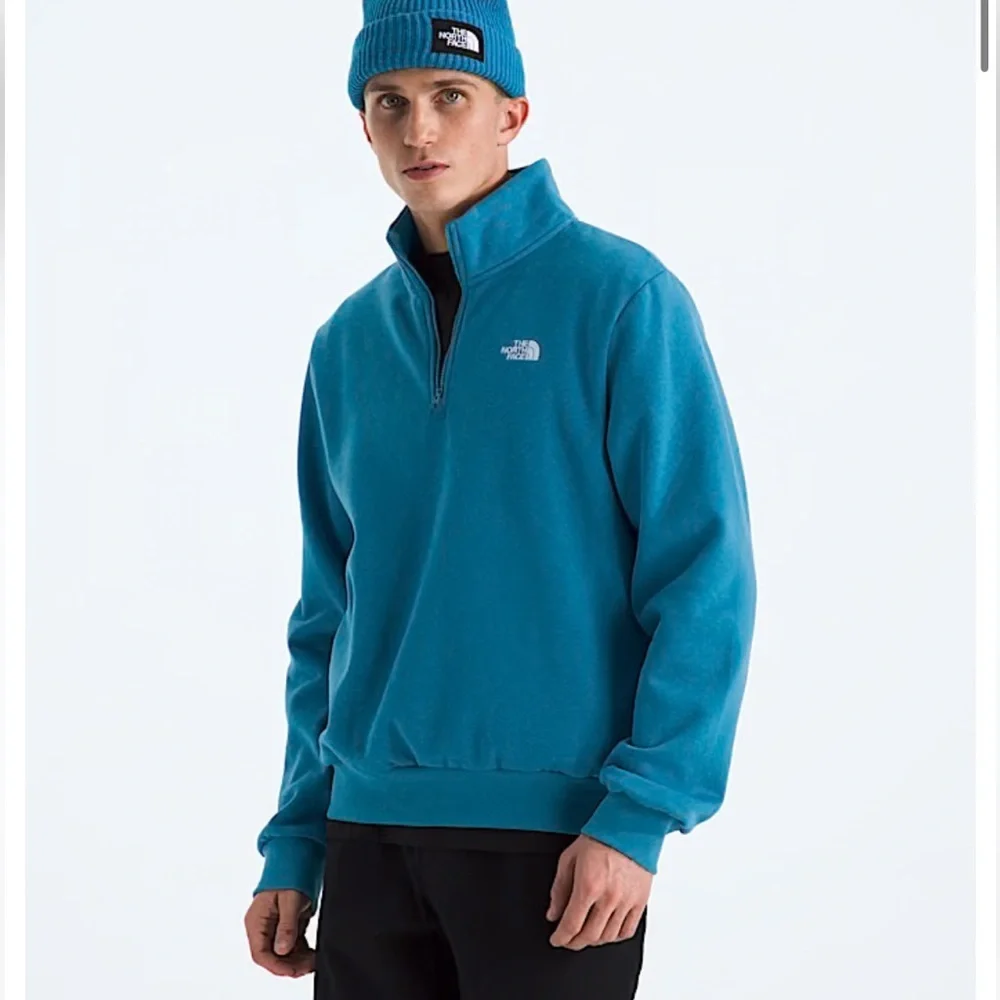 The North Face Evolution Simple Dome 1/4 Zip Blue Mist Size Medium NEW